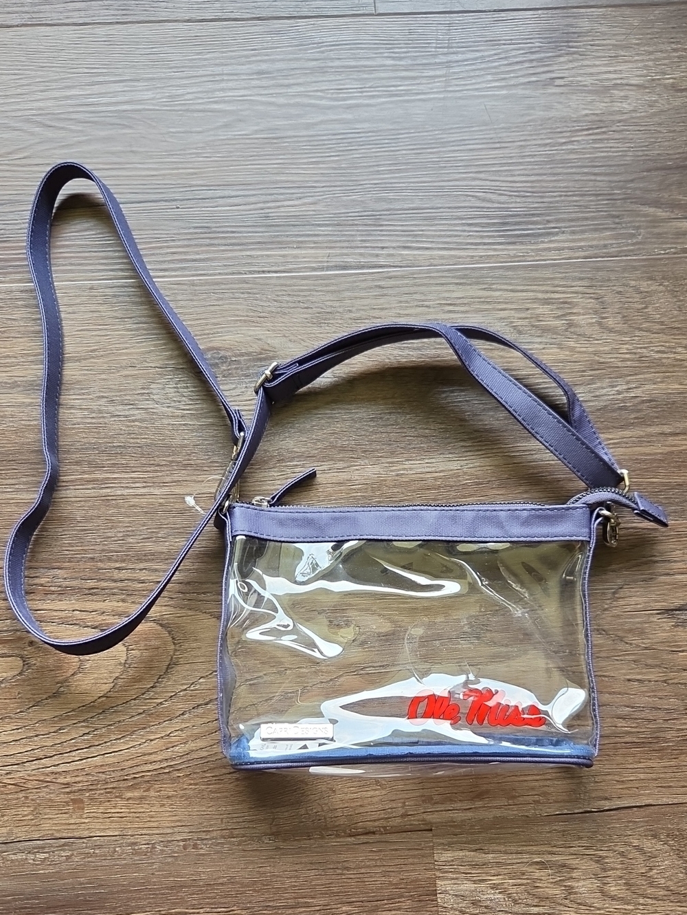 Capri Designs Ole Miss Clear Crossbody Bag